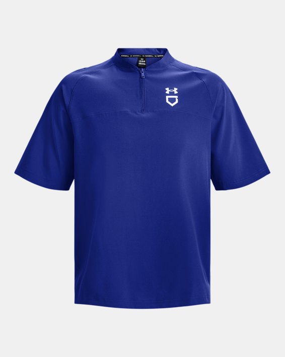 Men's UA Utility Short Sleeve Cage Jacket, Blue, pdpMainDesktop image number 4